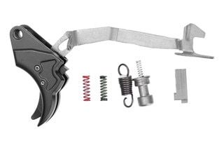 Overwatch Precision enhanced curved trigger for the Smith and Wesson M&P handgun series.